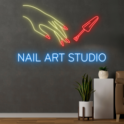 Custom Nail Art Salon Neon Signs Nail Salon Decor Signboard