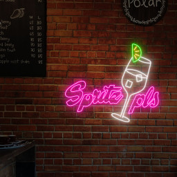 Spritz Pls Neon Sign Bar Wall Decor