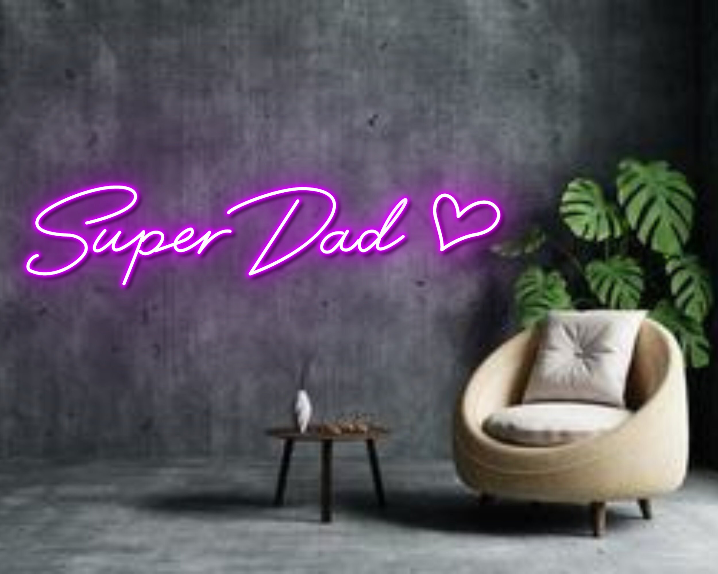 Super Dad Neon Sign Wall Art Decor