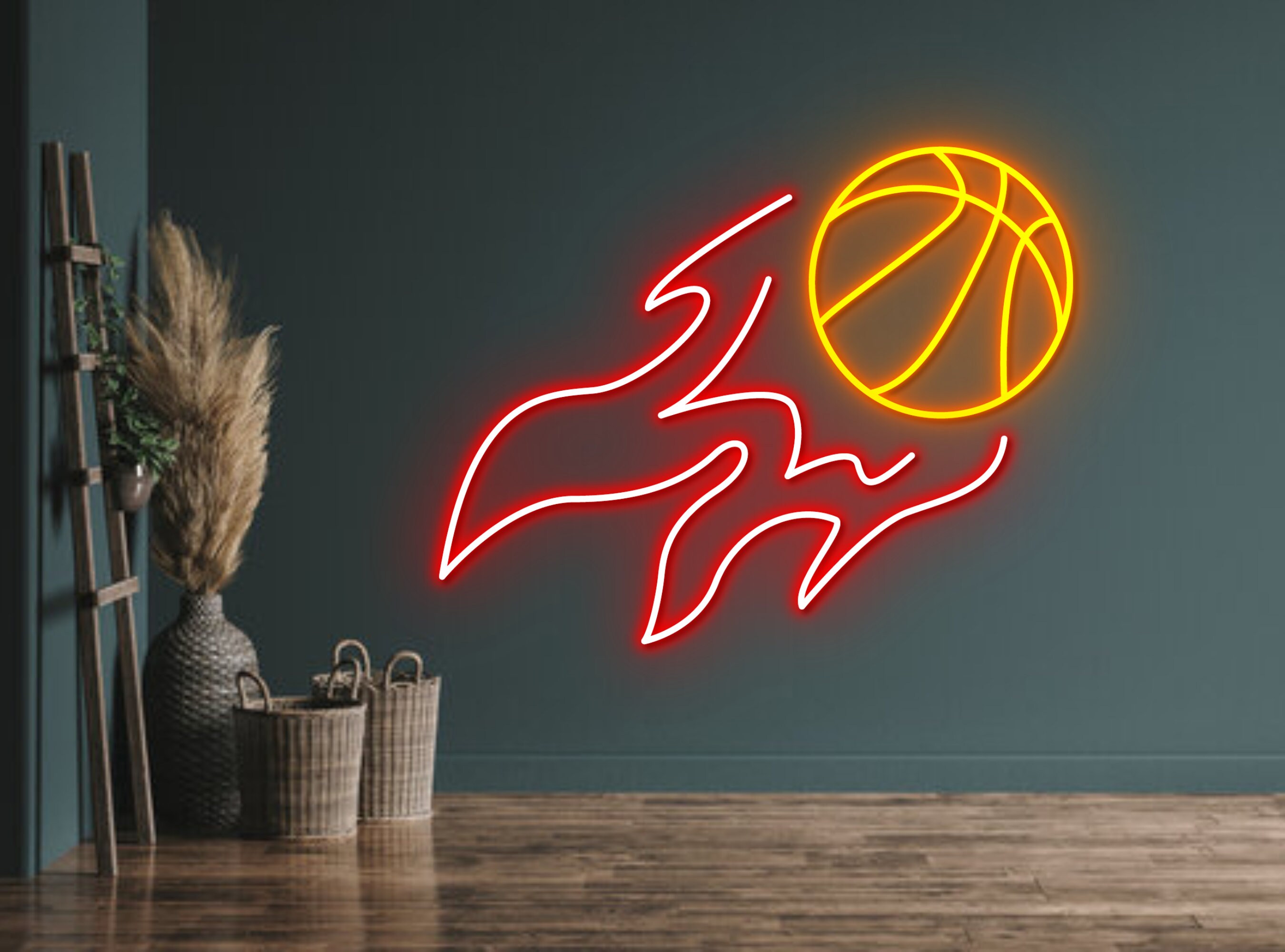 Basketball Ball Neon Signs