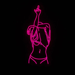 Sexy Woman Neon Signs Abstract Art Wall Decor