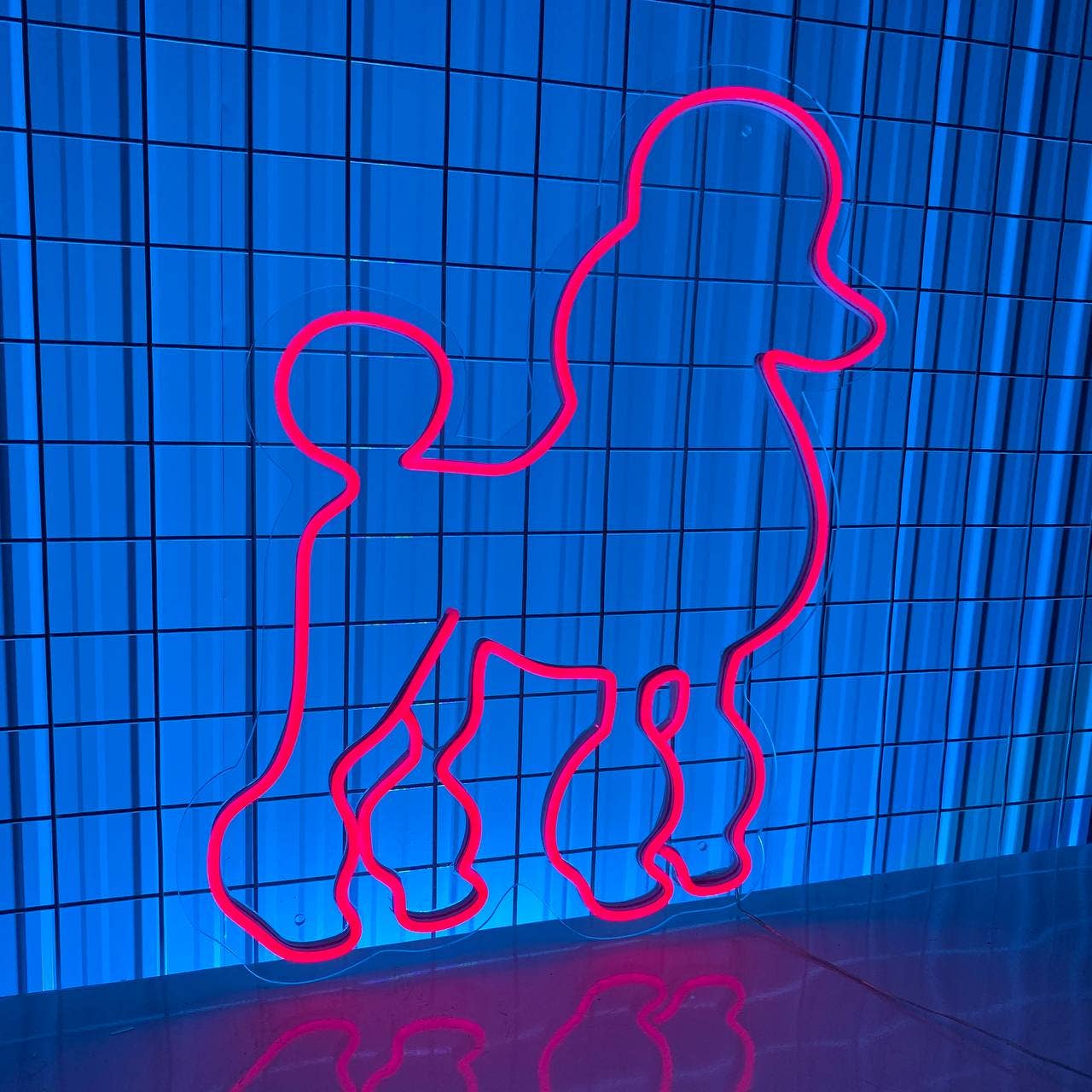 Poodle Dog Neon Sign Vet Pet Shop Salon Wall Decor