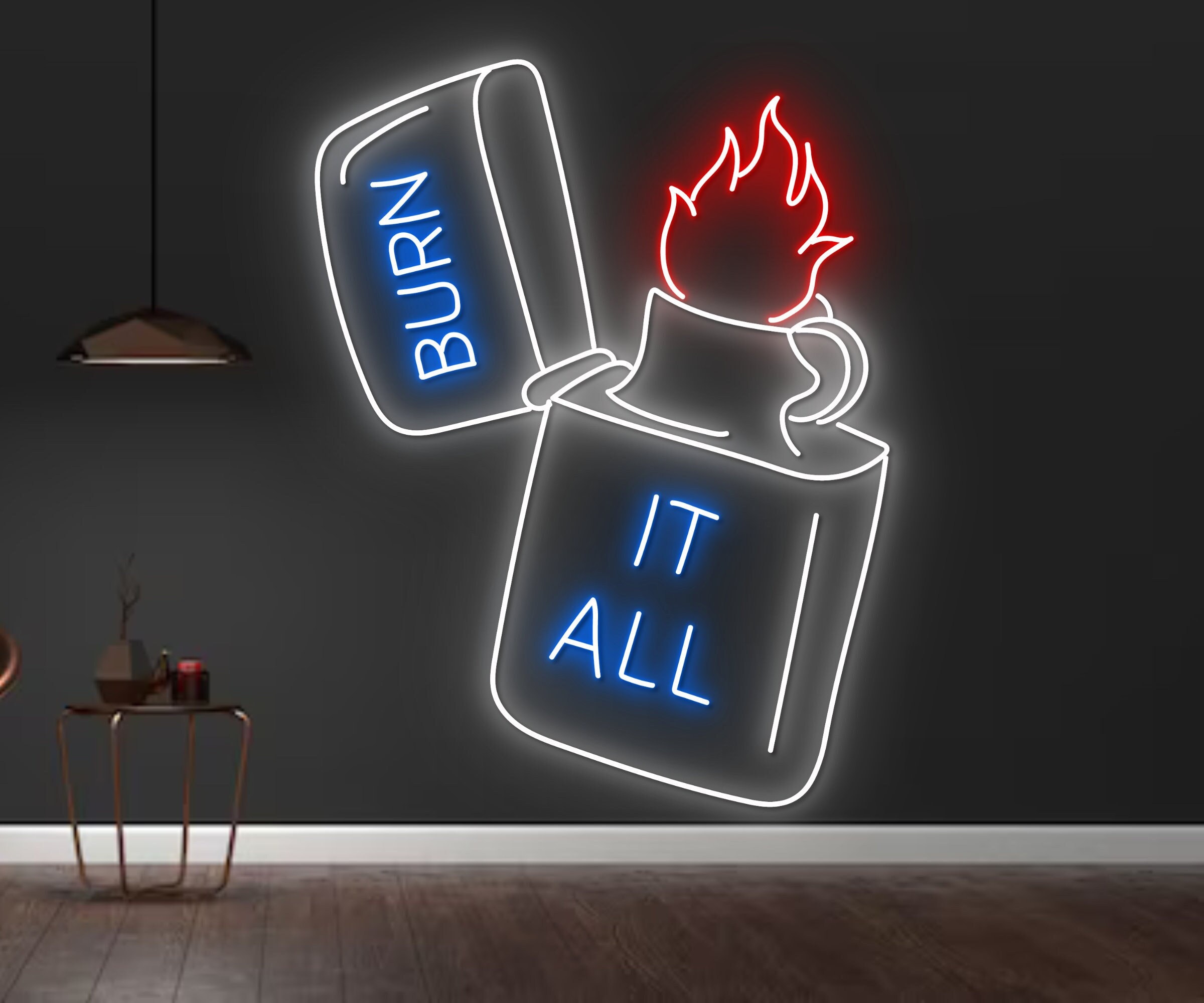 Zippo Lighter Neon Sign Wall Decoration