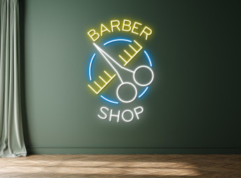 Barber Shop Neon Sign Decor Gift