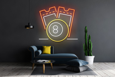 Custom Number Billiard Neon Sign