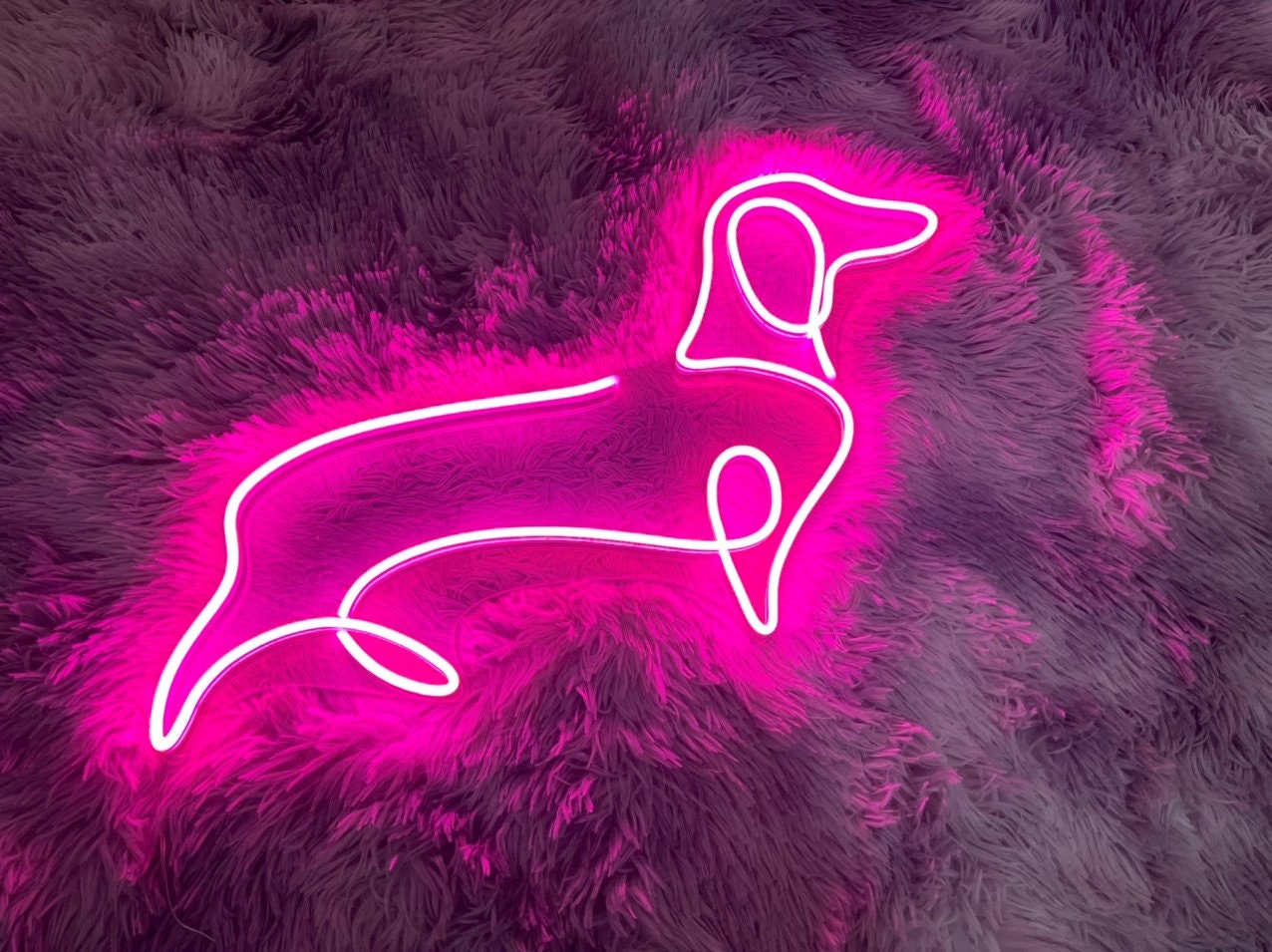 Sausage Dog Neon Sign Decor sign