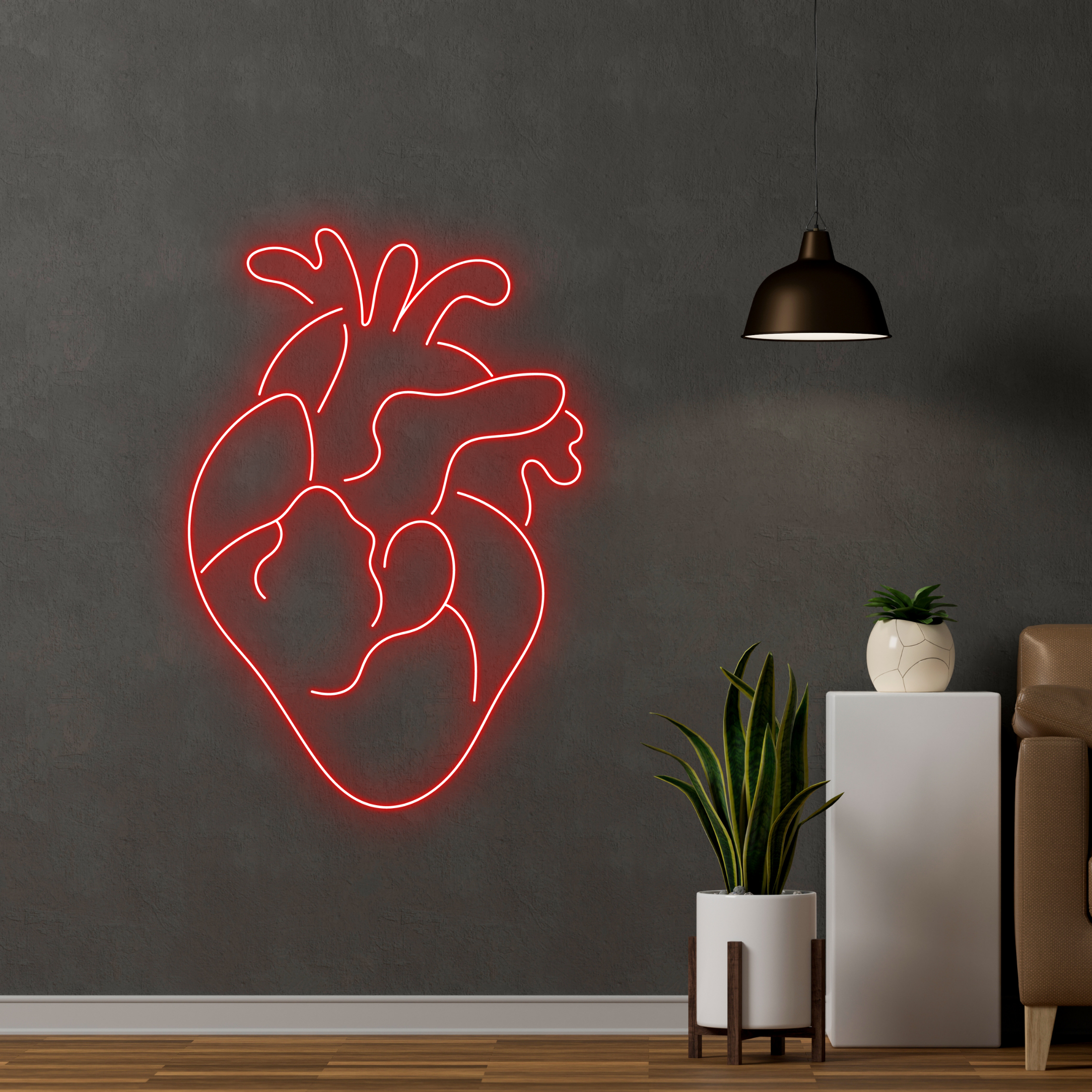 Heart Neon Sign Wall Art Lights Long-lasting Decor