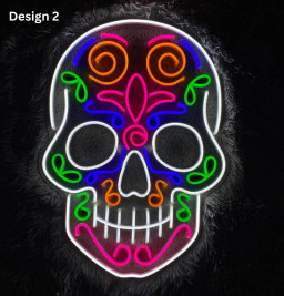 Skull Neon Signs Halloween Led Sign Decor