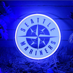 Seattle Mariners Baseball Laser Sign