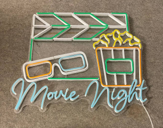 Movie Night Neon Sign Home And Cinema Wall Decor Lights