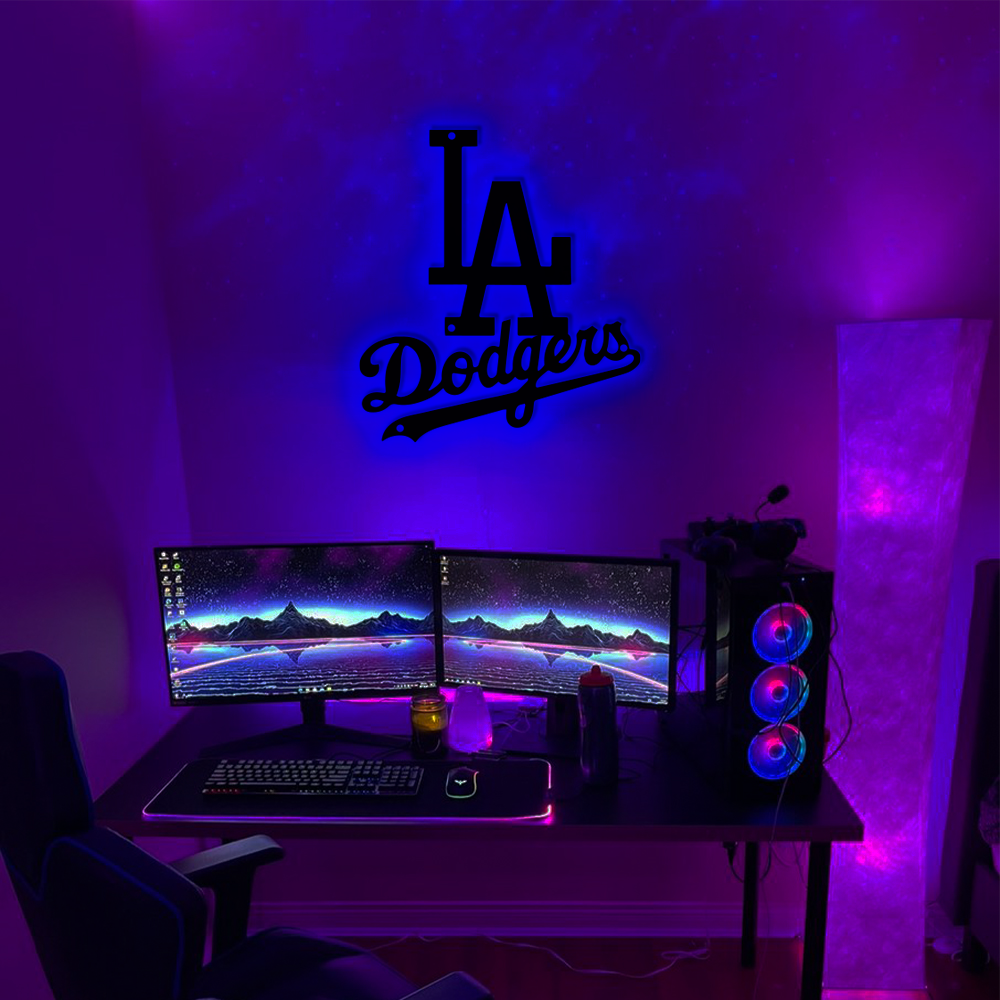 Los Angeles Dodgers Baseball Metal Sign