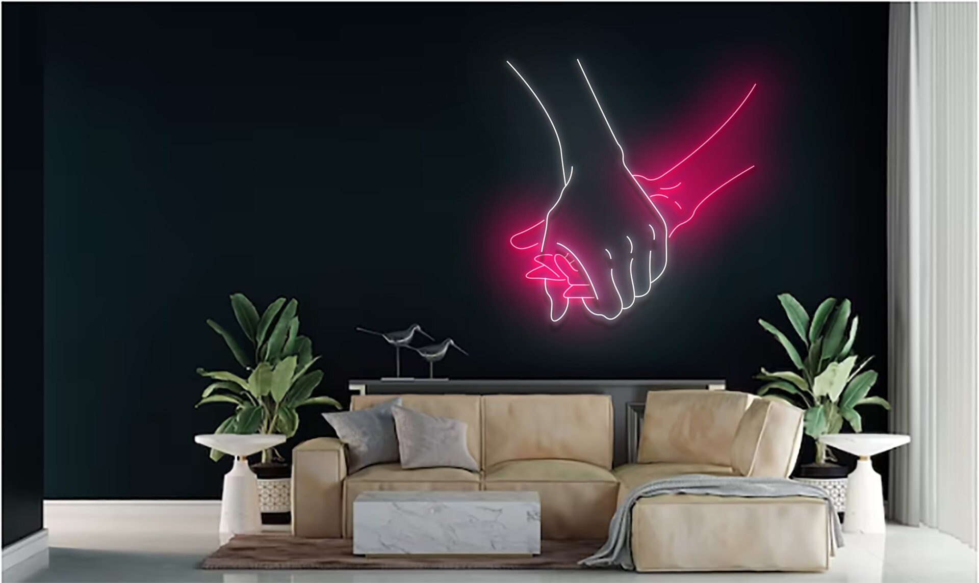 Hand In Hand Neon Signs