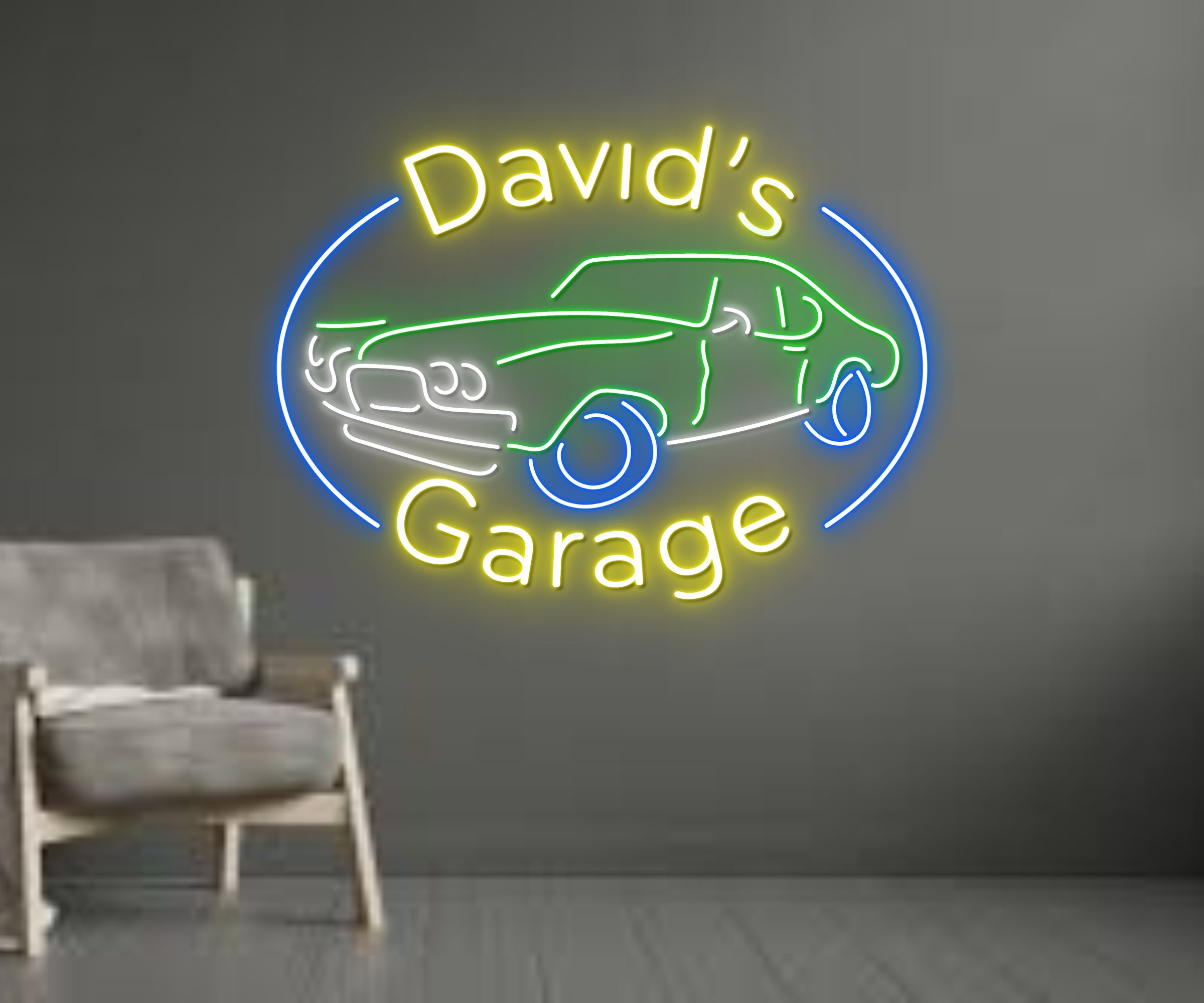 Custom Garage Repair Car Service Neon Sign Decor Gift