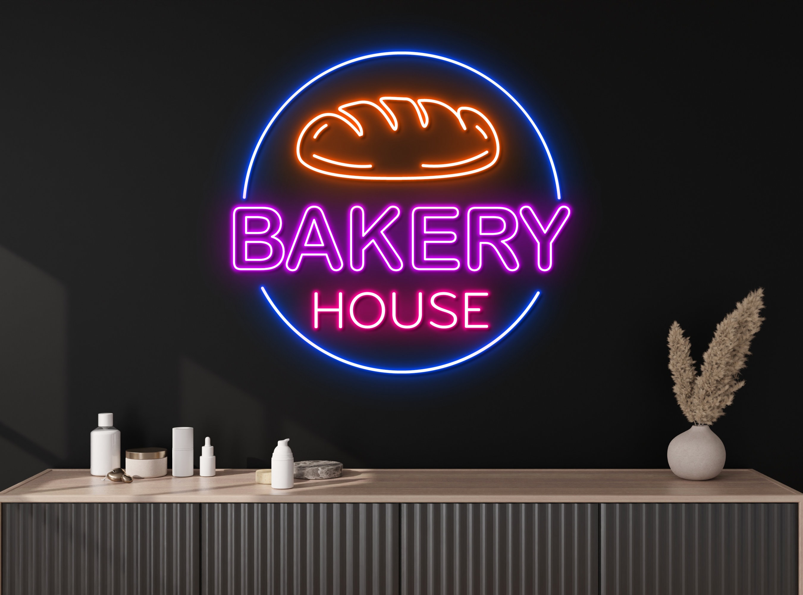 Bakery House Shop Neon Sign