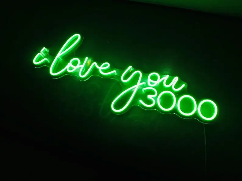 I Love You 3000 Neon Sign Wedding Decor Home Decor