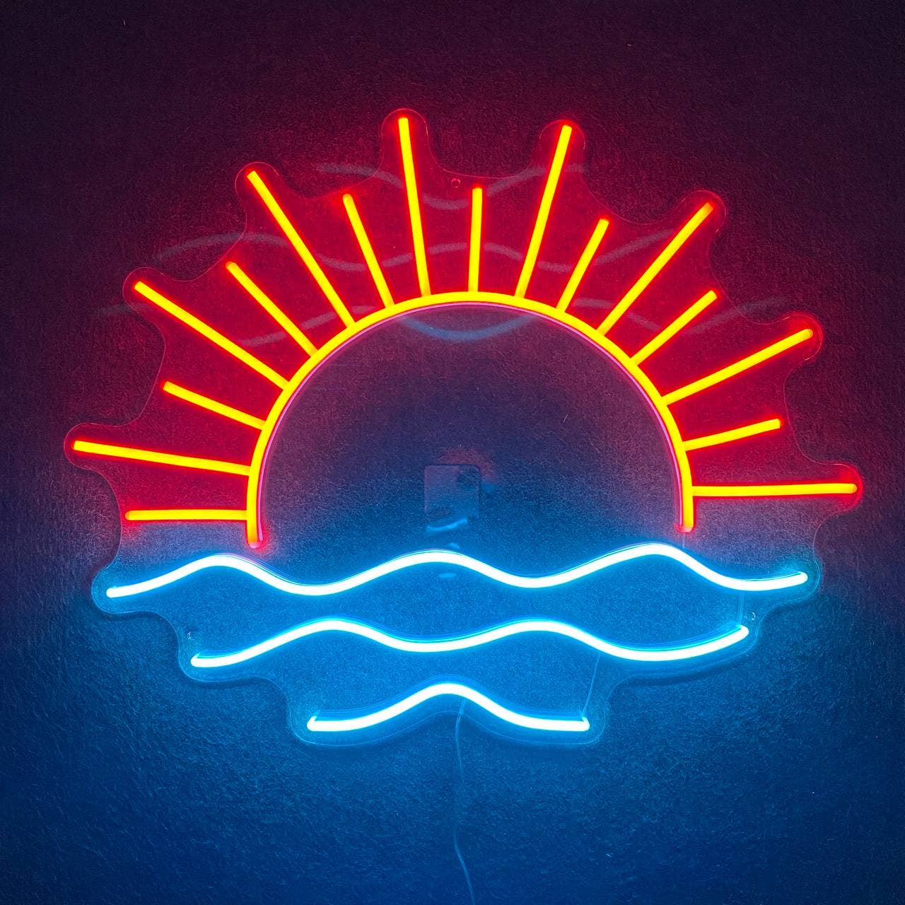 Sun Wave Neon Signs Long-lasting Retro Led Sign