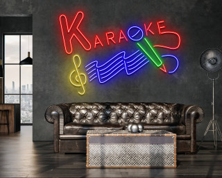 Karaoke Night Bar Neon Sign