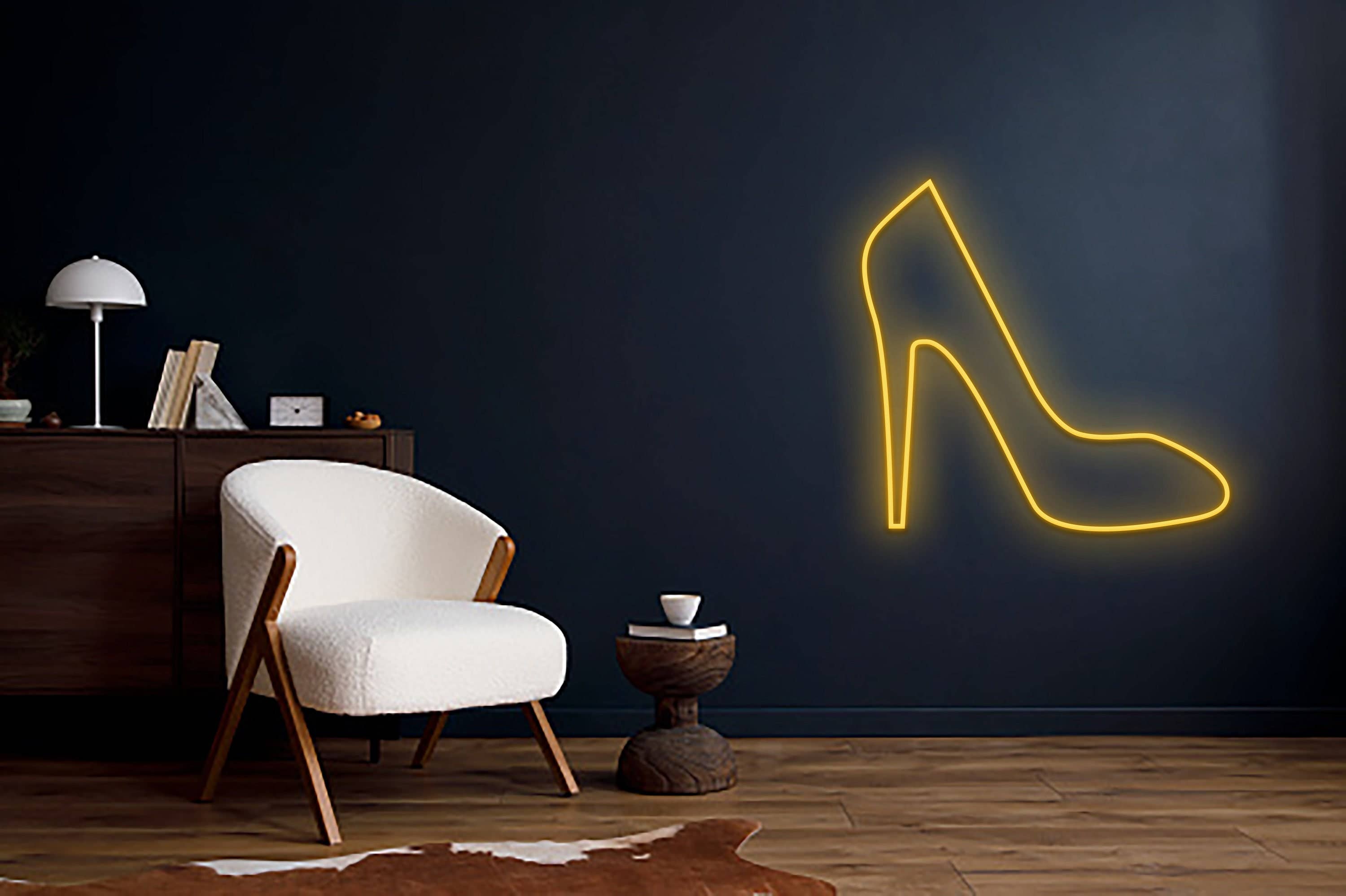 Highheels Neon Sign Shoes Shop Boutique Signboard Decor