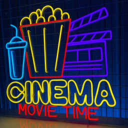 Cinema Movie Time Neon Sign Home &#038; Cinema Decor Led Light