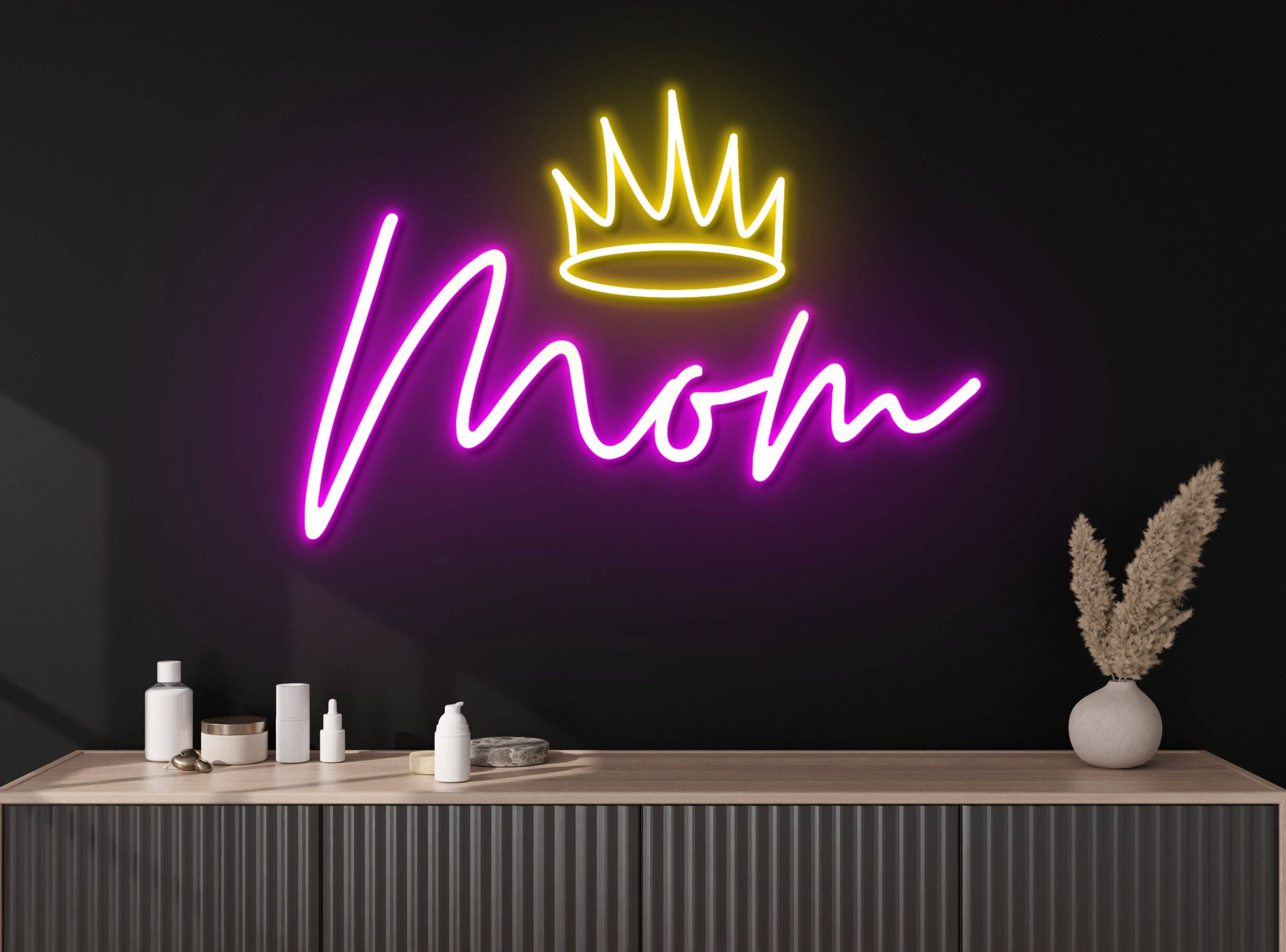 Queen Mom Neon Sign