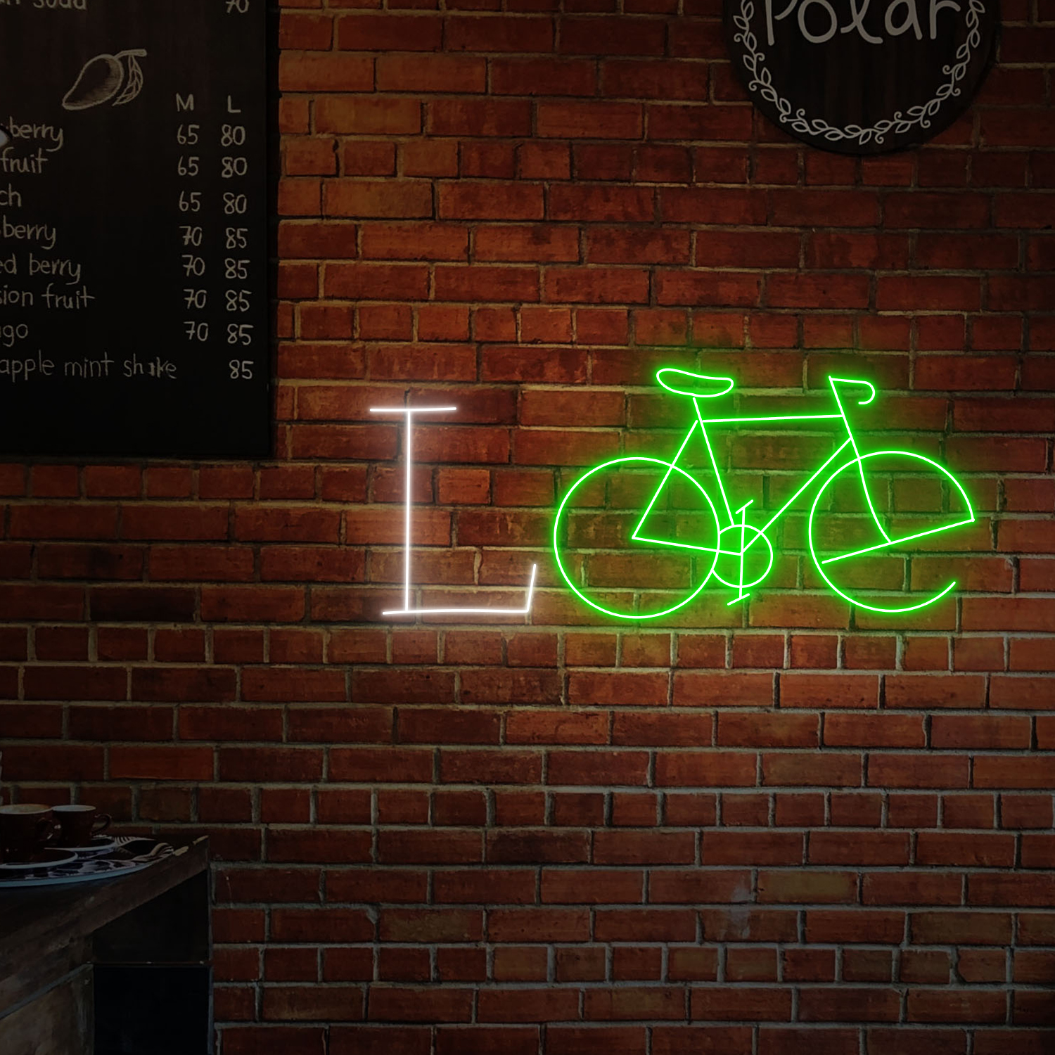 Bicycle Love Neon Sign Wall Art Decor