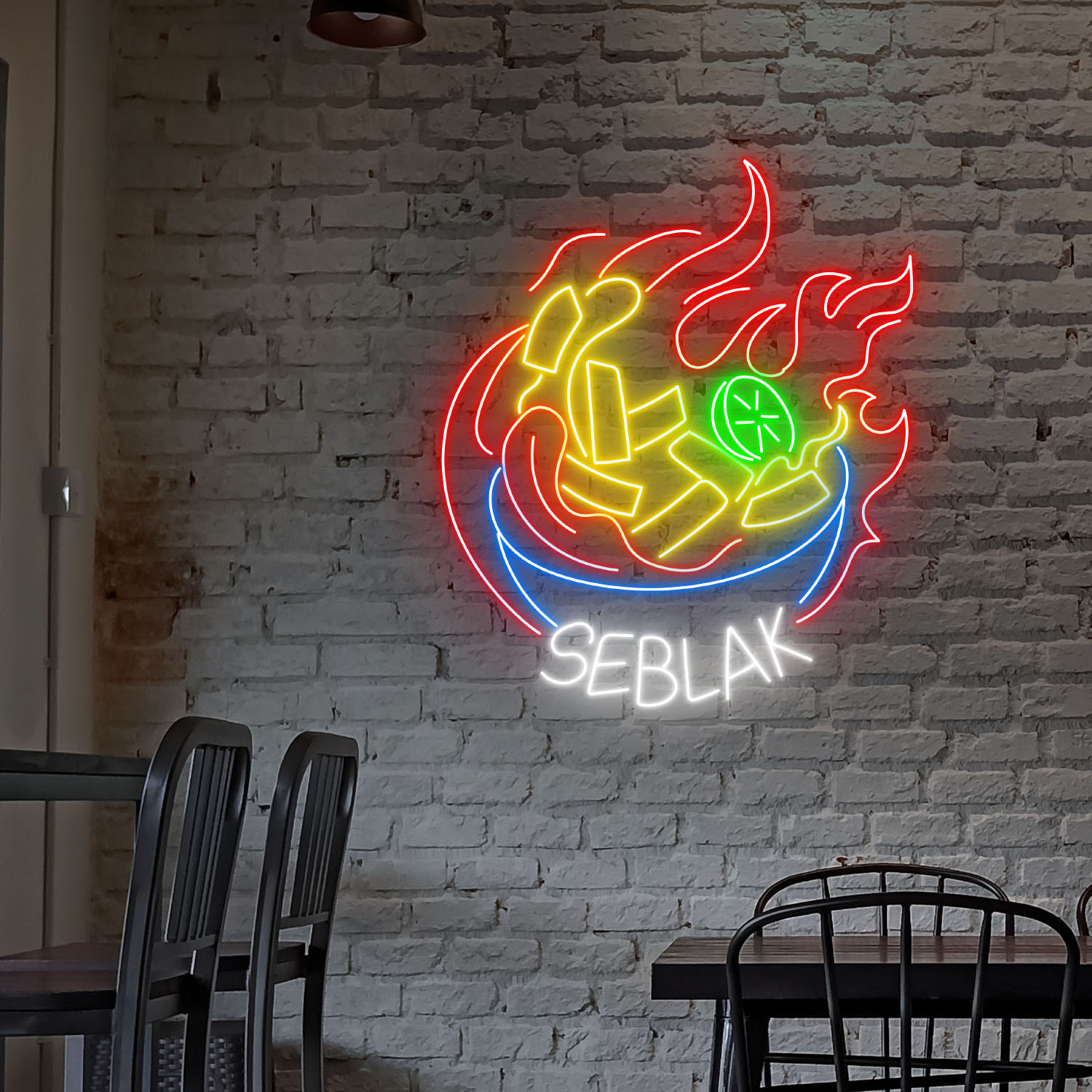 Seblak Indonesian Food Neon Sign Wall Art Decor