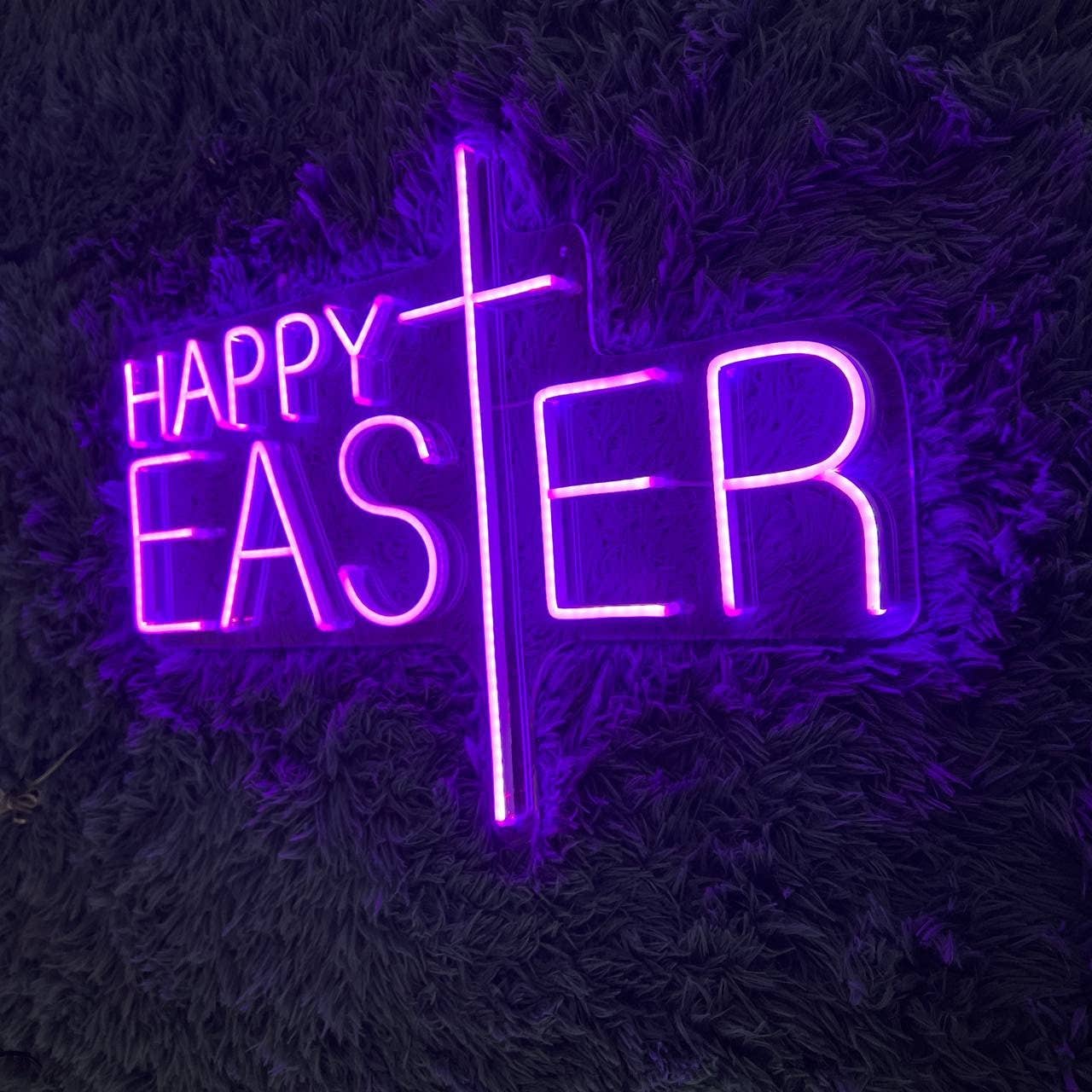 Happy Easter Neon Sign Holiday Decor