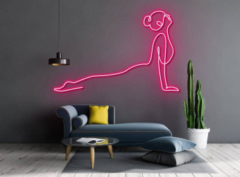 Girl Yoga Neon Sign Yoga Led Light Yoga Fitness Decor