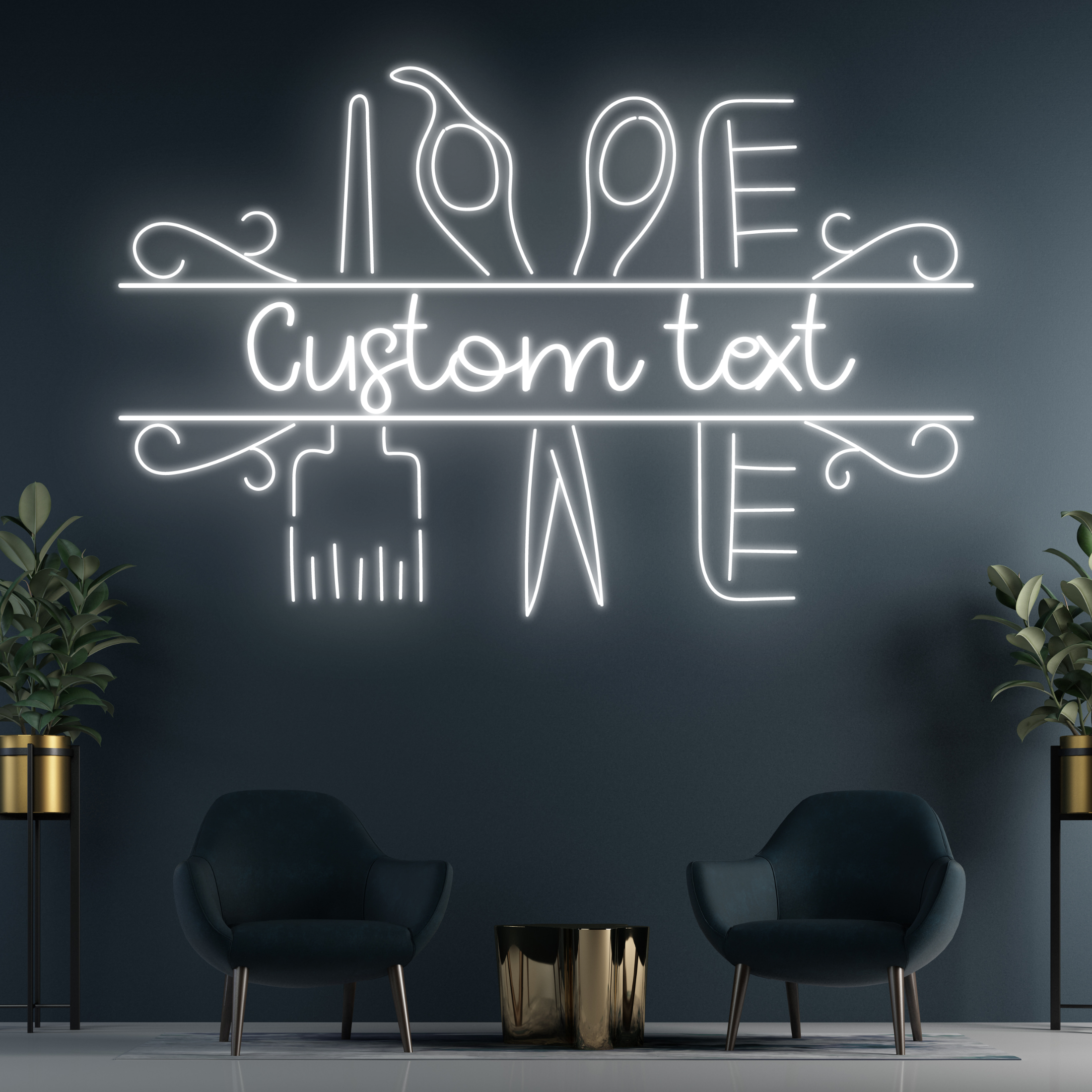 Custom Hair Salon Neon Sign Neon Sign For Business