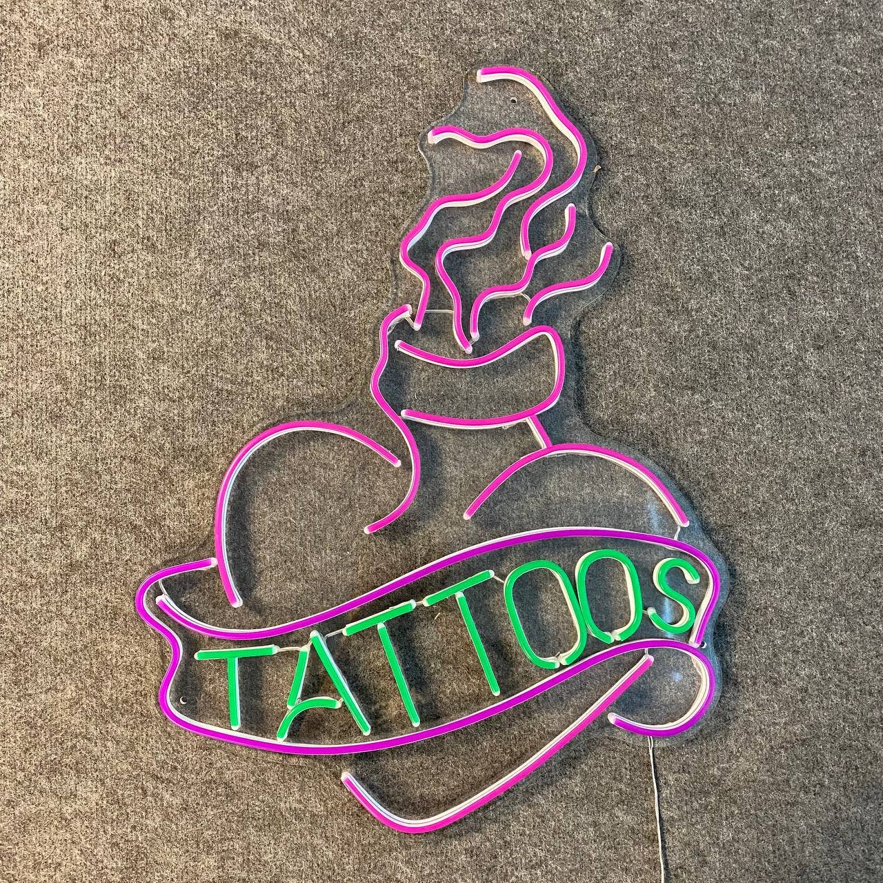 Heart Tattoo Neon Sign Tattoo Shop Signboard Decor