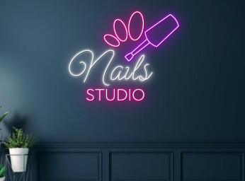 Nail Art Studio Salon Beauty Salon Neon Sign