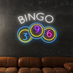 Bingo Game Lucky Ball Neon Sign Wall Decor