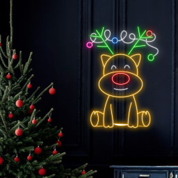 Reindeer Christmas Neon Sign Christmas Lights Decoration