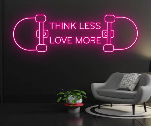 Skateboard Neon Signs Quote Neon Lights for Decor