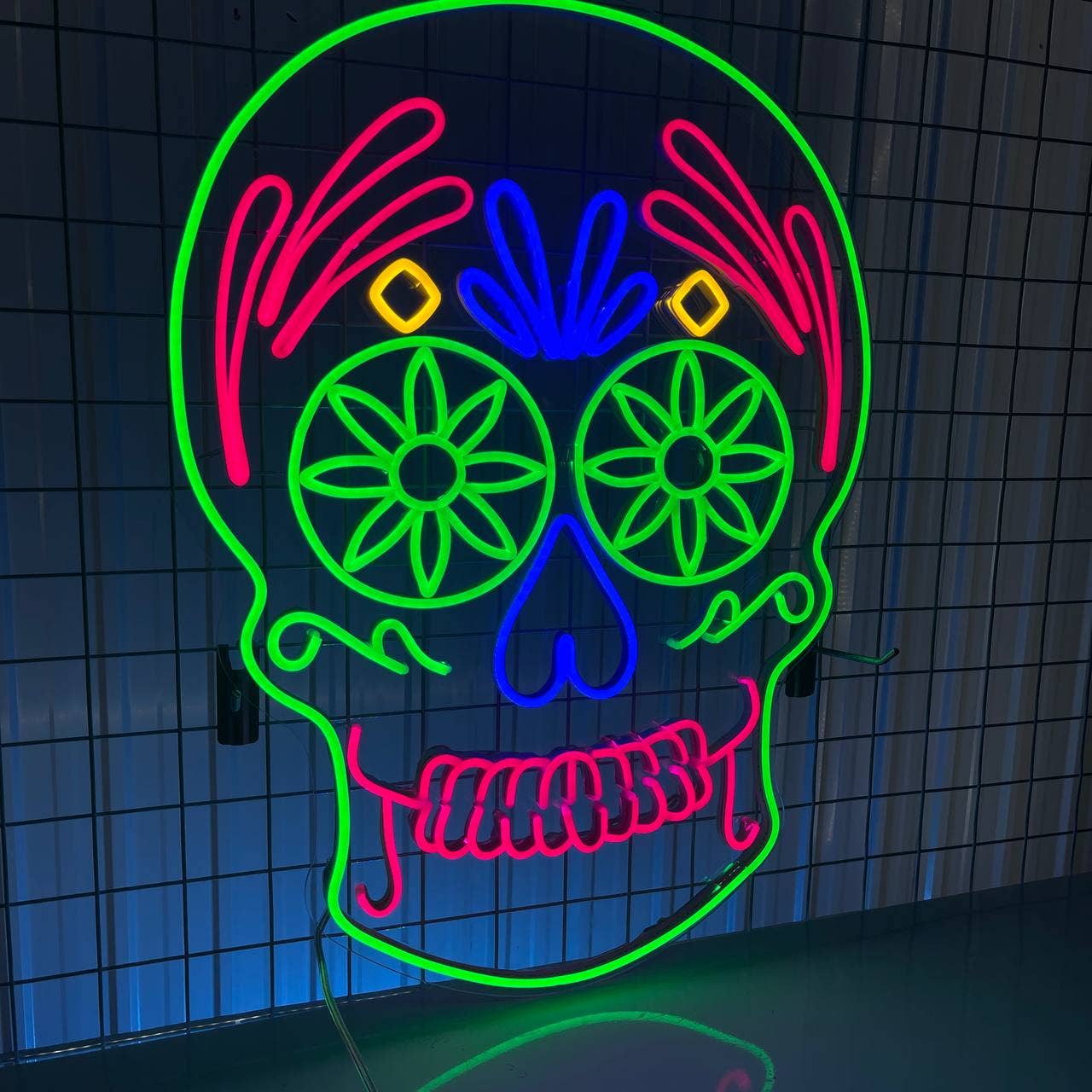 Skull Neon Signs Art Wall Decor Halloween Decor