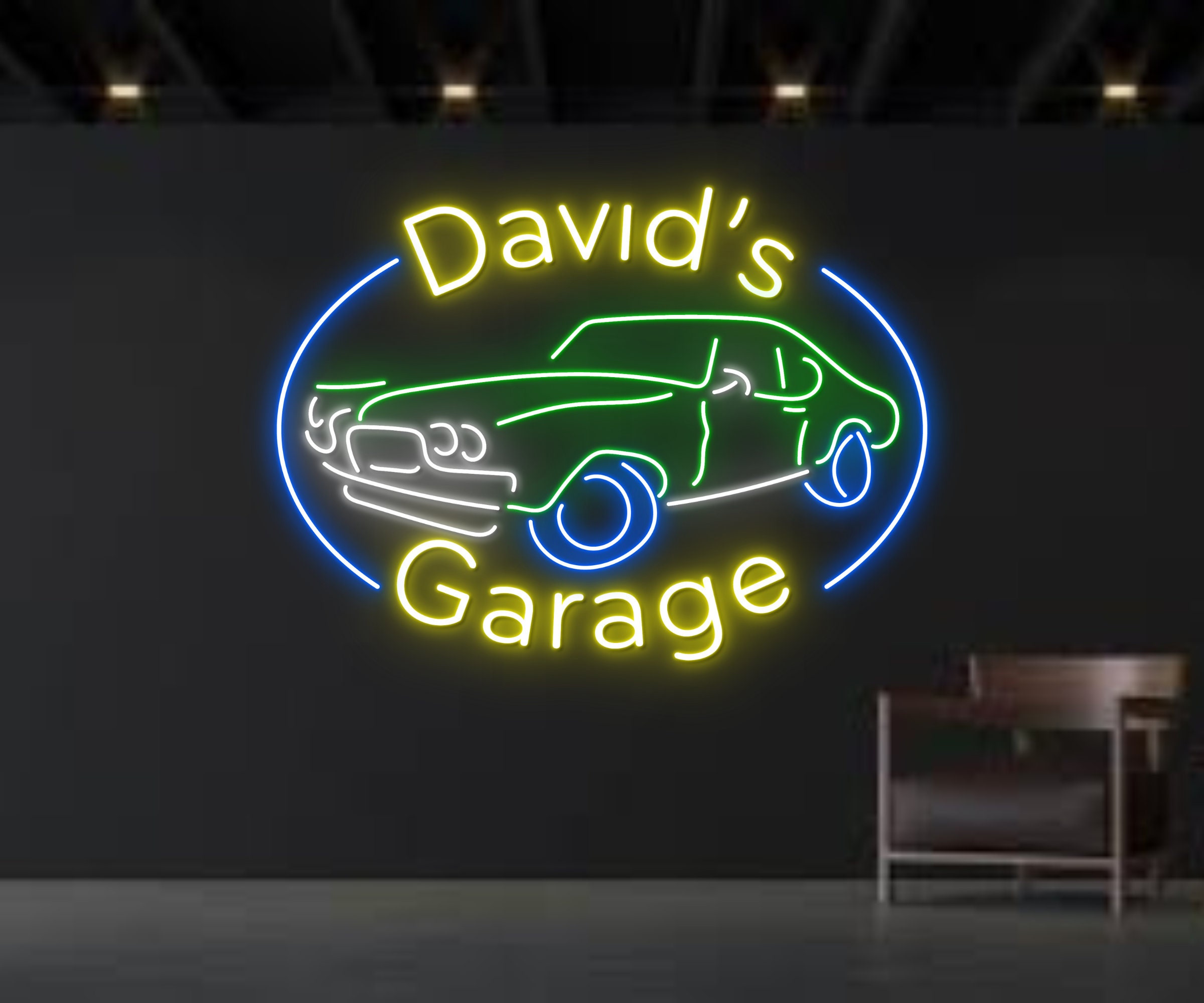 Custom Garage Repair Car Service Neon Sign Decor Gift