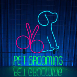 Pet Grooming Signboard Neon sign Welcome sign for Pet Shop