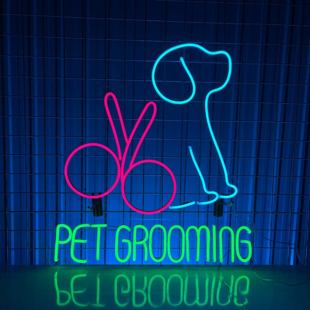 Pet Grooming Signboard Neon sign Welcome sign for Pet Shop