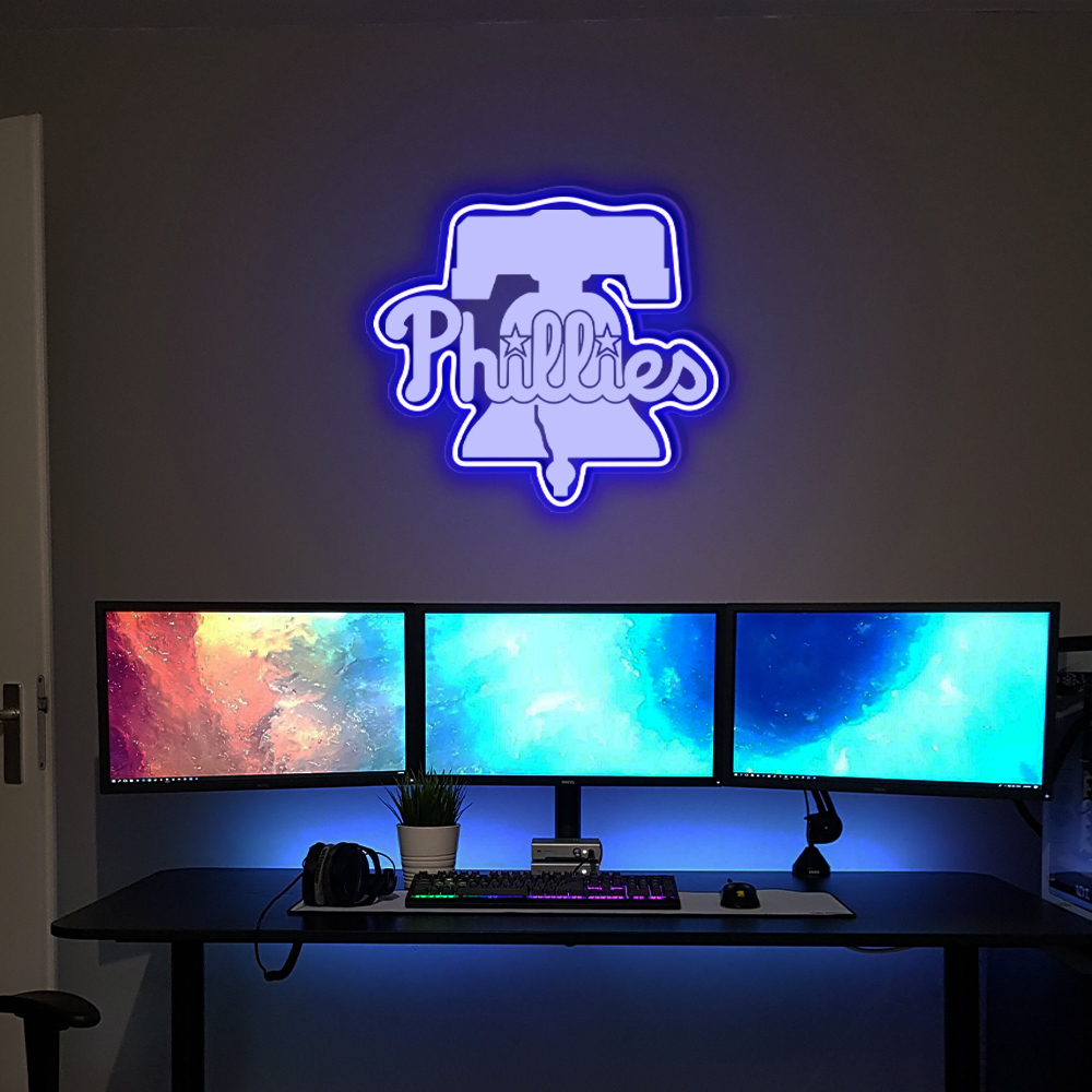Philadelphia Phillies Baseball Laser Sign