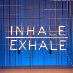 Inhale Exhale Neon Signs Therapy Pilates Wall Decor