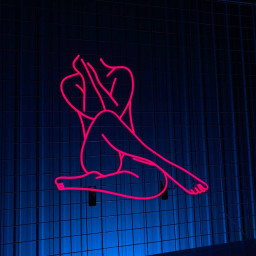 Sexy Woman Line Neon Signs Abstract Art Wall Decor