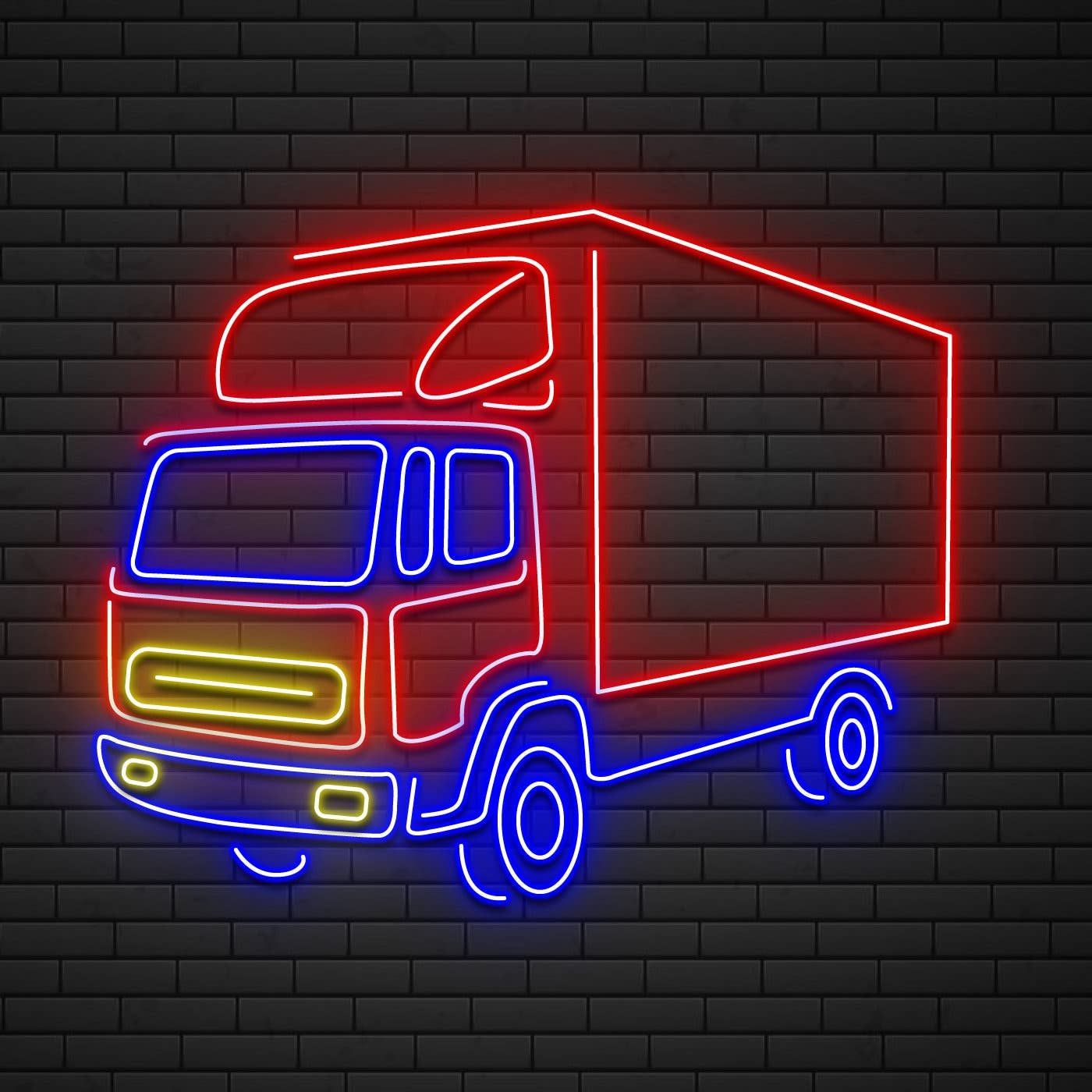 Delivery Truck Neon Sign