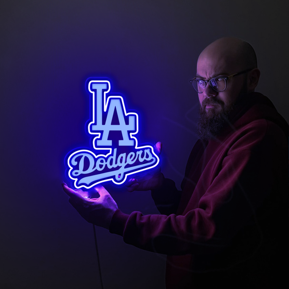 Los Angeles Dodgers Baseball Laser Sign