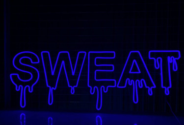 Sweat Letter Dripping Neon Sign Sweat Led Light Decoration