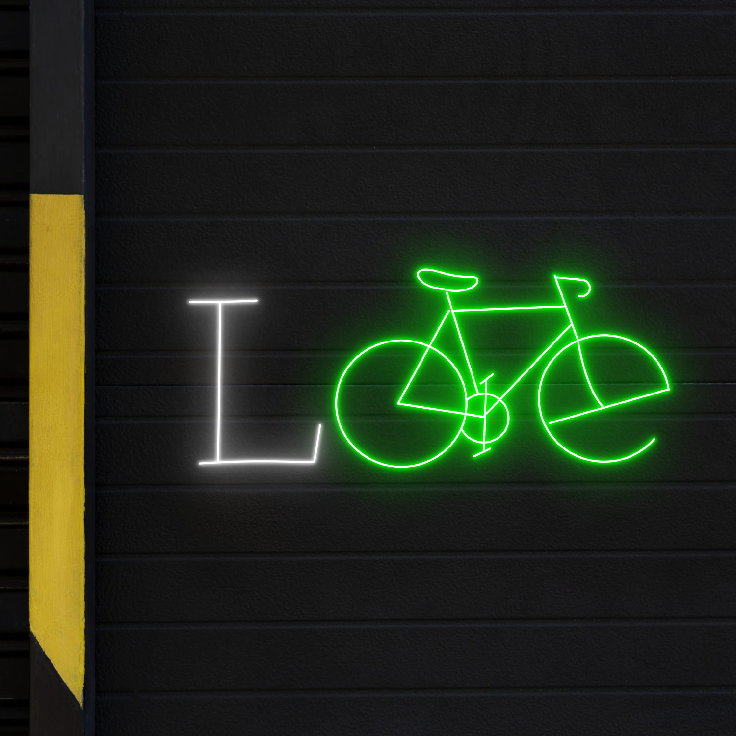 Bicycle Love Neon Sign Wall Art Decor