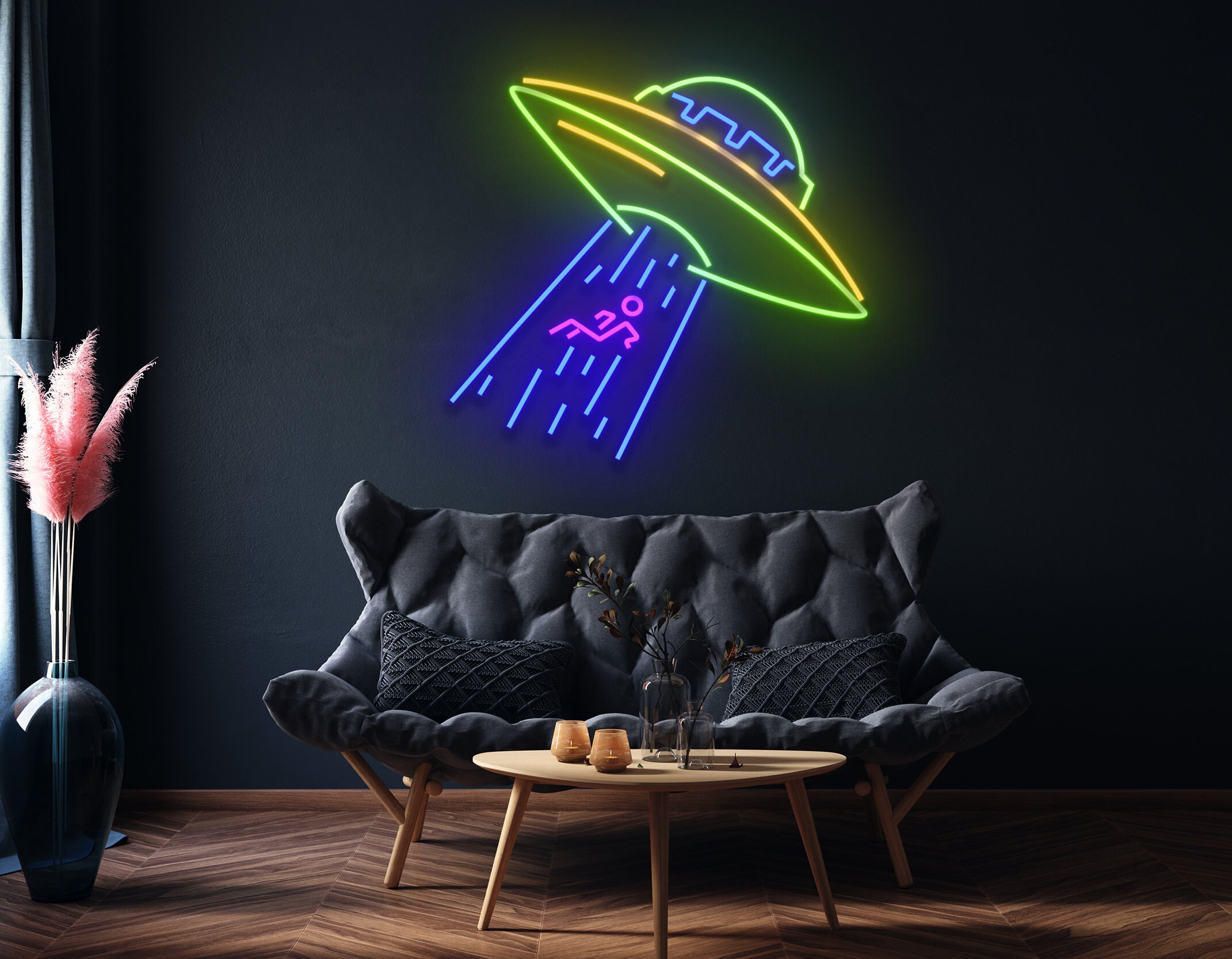 UFO Astronaut Neon Signs