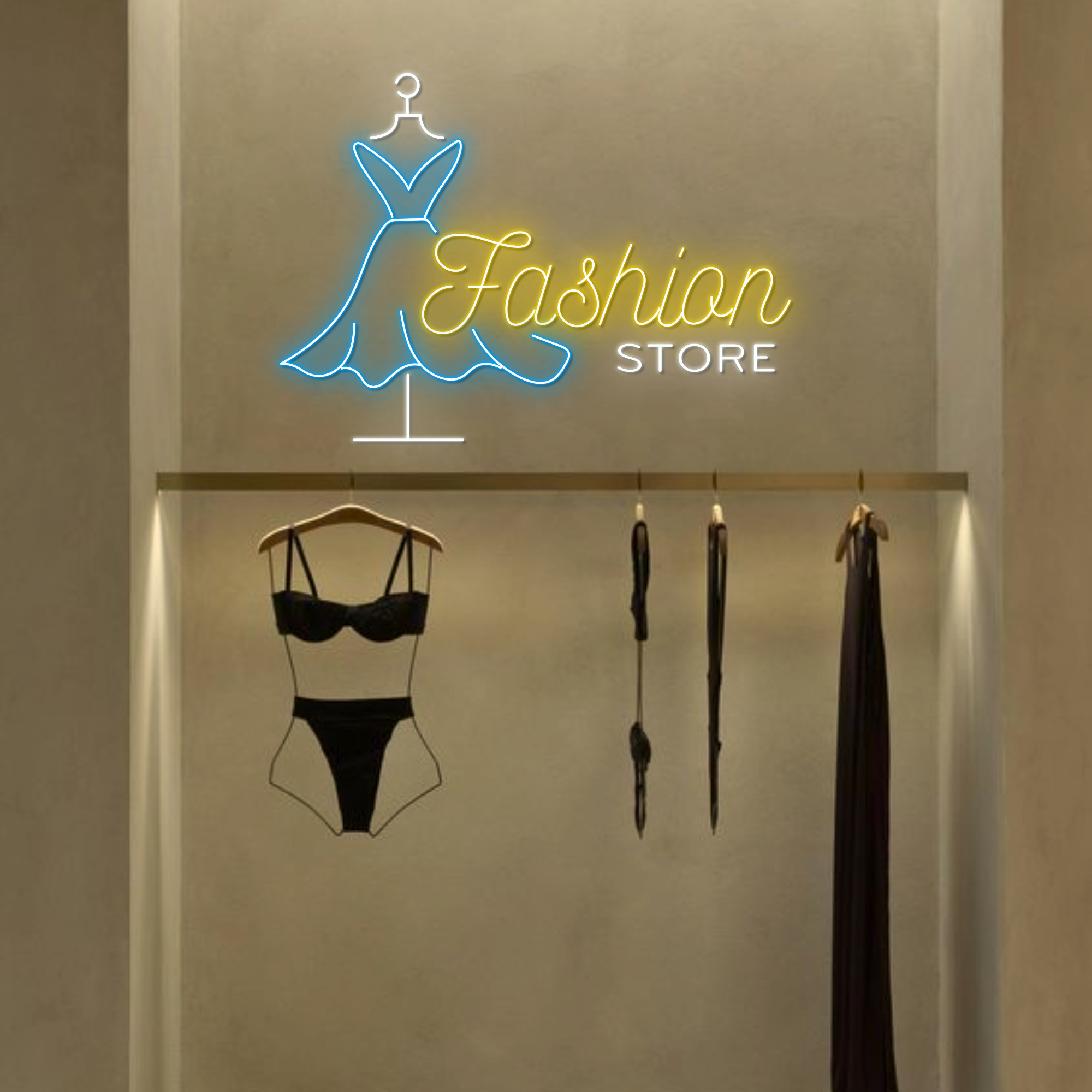 Custom Fashion Logo Neon Sign Shop Wall Decor Signboard