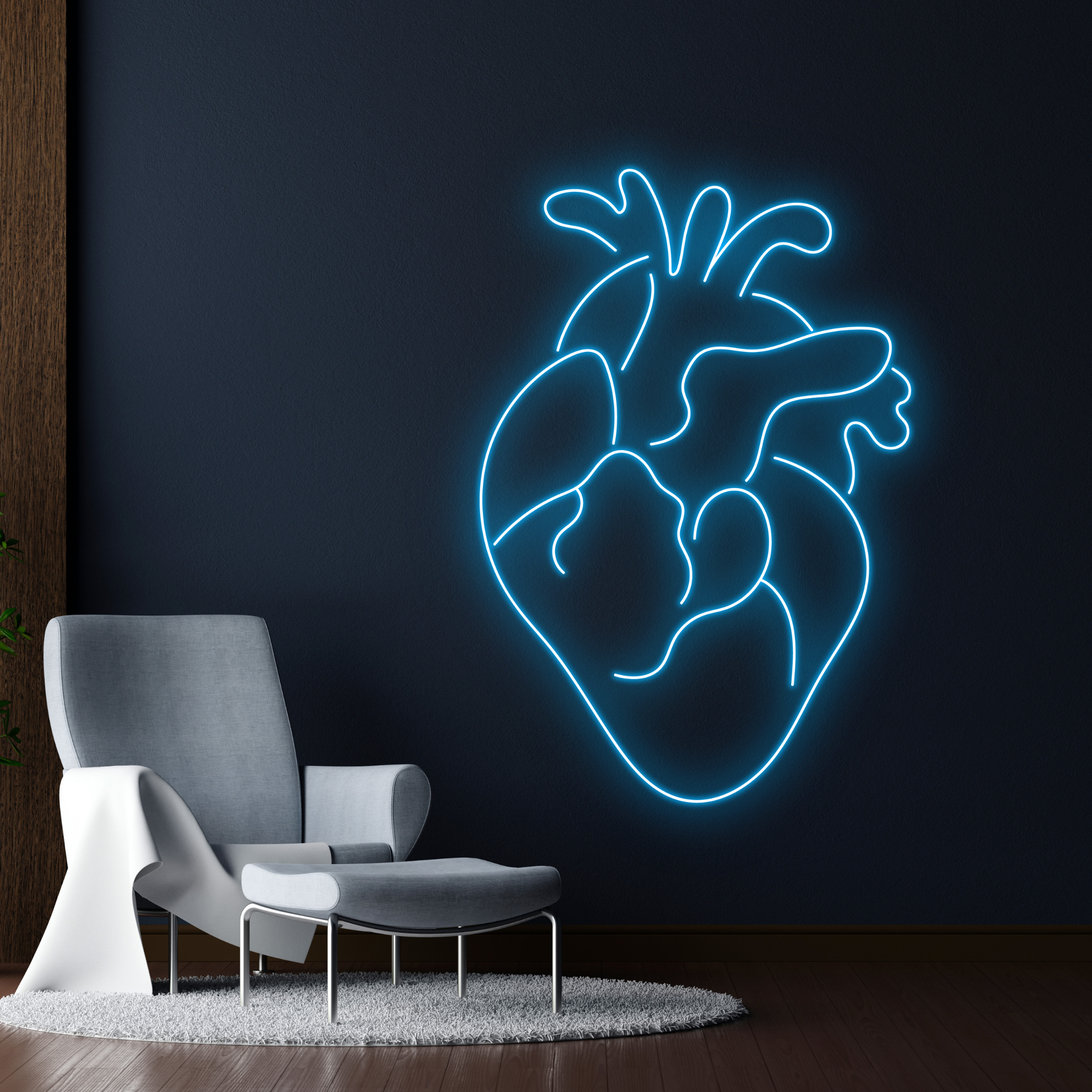 Heart Neon Sign Wall Art Lights Long-lasting Decor