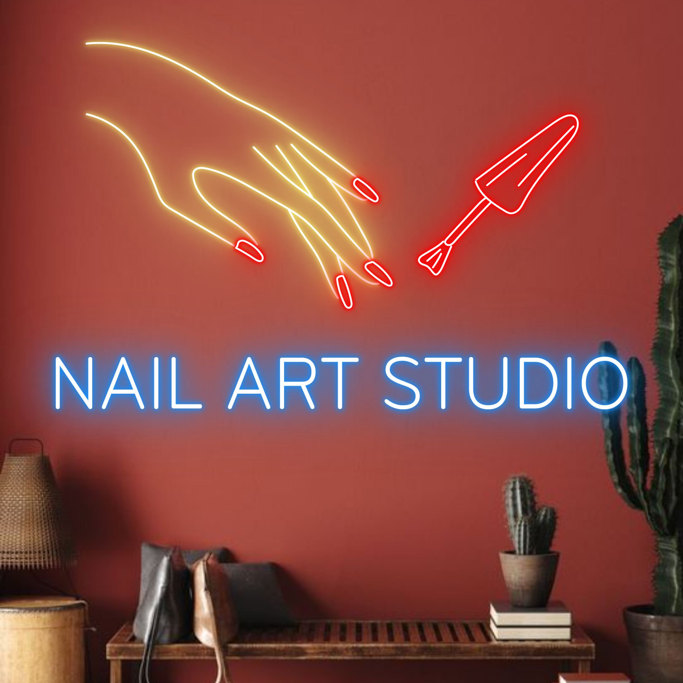 Custom Nail Art Salon Neon Signs Nail Salon Decor Signboard