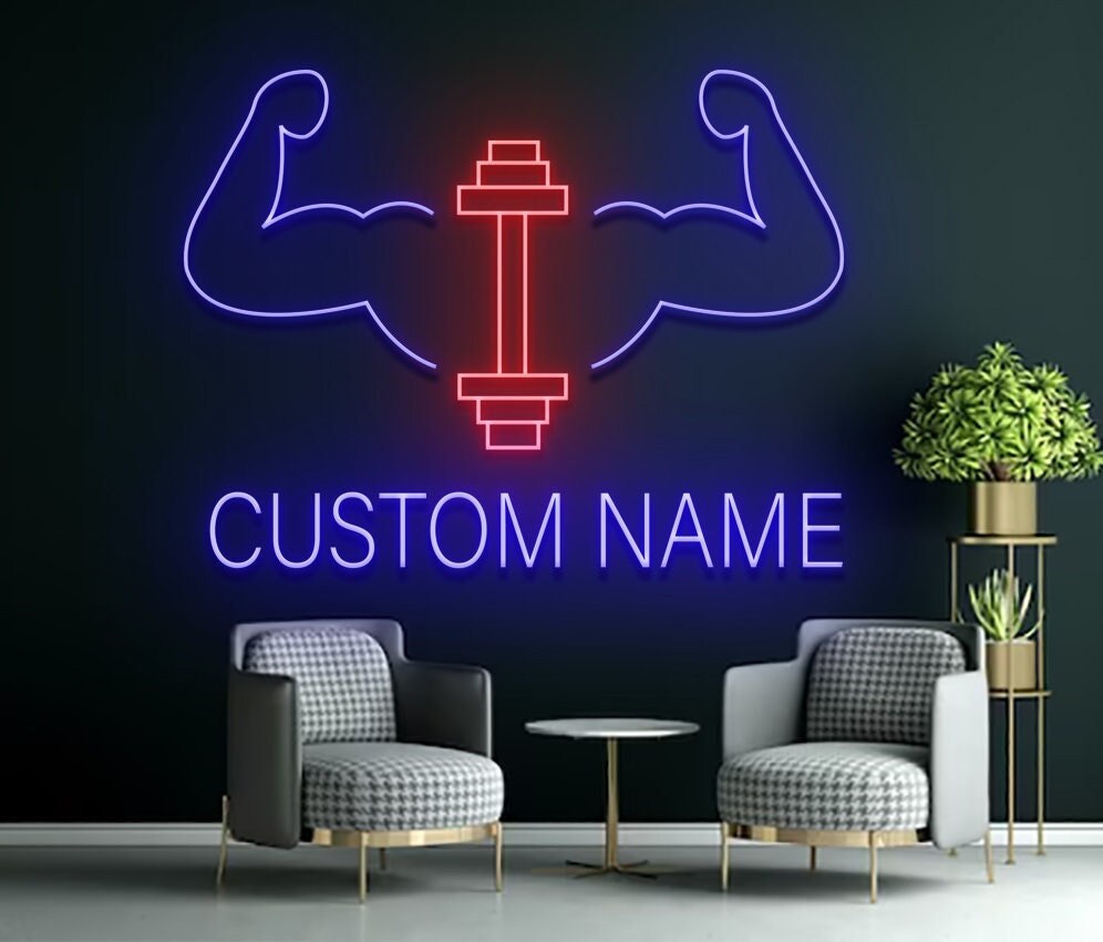 Custom Name Gym Fitness Neon Sign